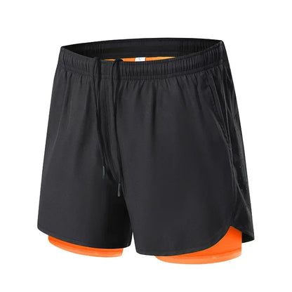Sportshorts med dubbla lager för träning - Patrick