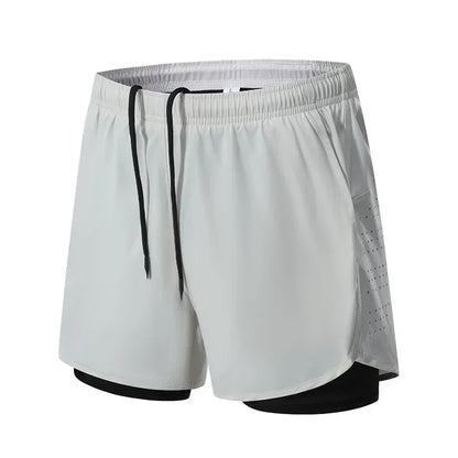 Sportshorts med dubbla lager för träning - Patrick