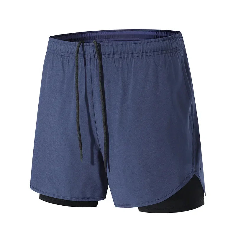 Sportshorts med dubbla lager för träning - Patrick