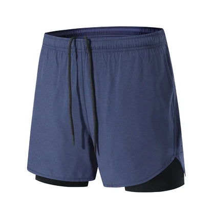 Sportshorts med dubbla lager för träning - Patrick