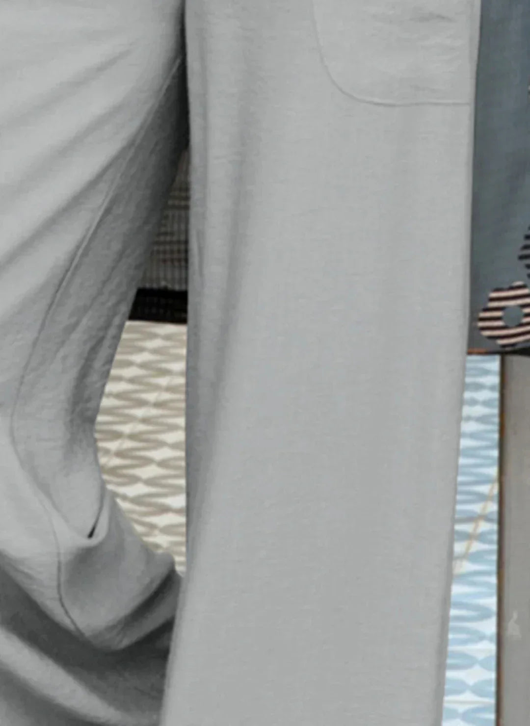 Hose mit weitem Bein und elastischer Taille - Gun