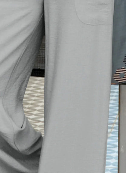 Hose mit weitem Bein und elastischer Taille - Gun