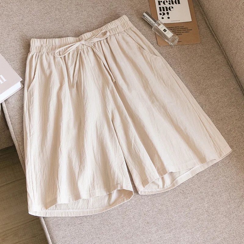 Lätta sommarshorts i bomull - Annalisa