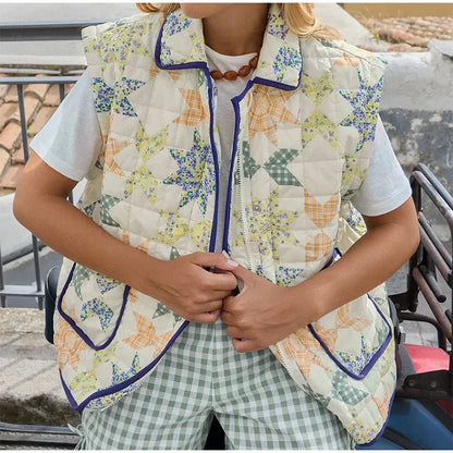 Oversized quiltad jacka för kvinnor - Ingegerd