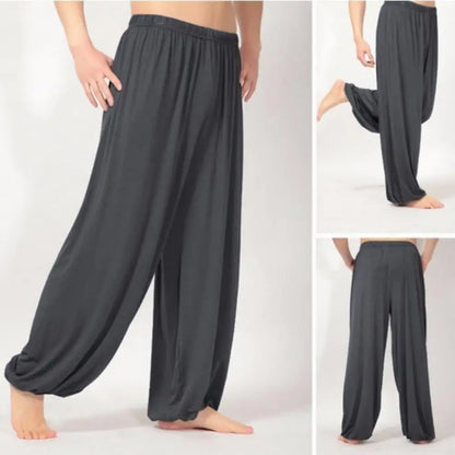Lösa yogabyxor med hög midja för män - Madelene
