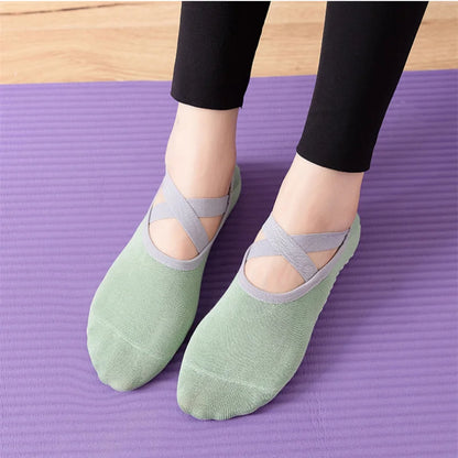 Pilates yoga strumpor 3-pack - Susanna
