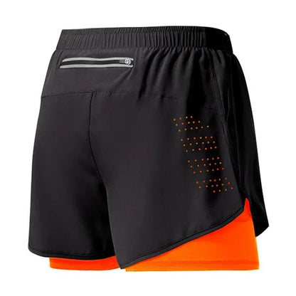 Men Fitness Quick Dry Dubbellagershorts - Konrad