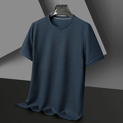 Unisex Rundhalsad Våffel-T-shirt - Markus