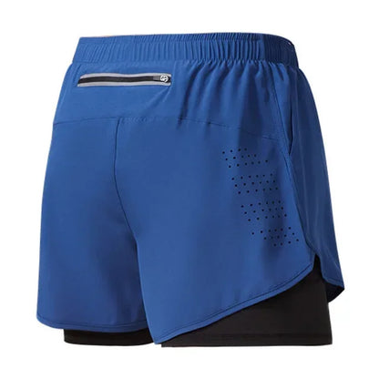 Men Fitness Quick Dry Dubbellagershorts - Konrad