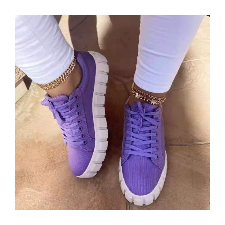 Svarta trendiga sneakers för kvinnor - Milda
