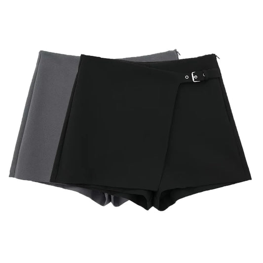 Asymmetrisk Kjolshorts med Hög Midja - Astrid