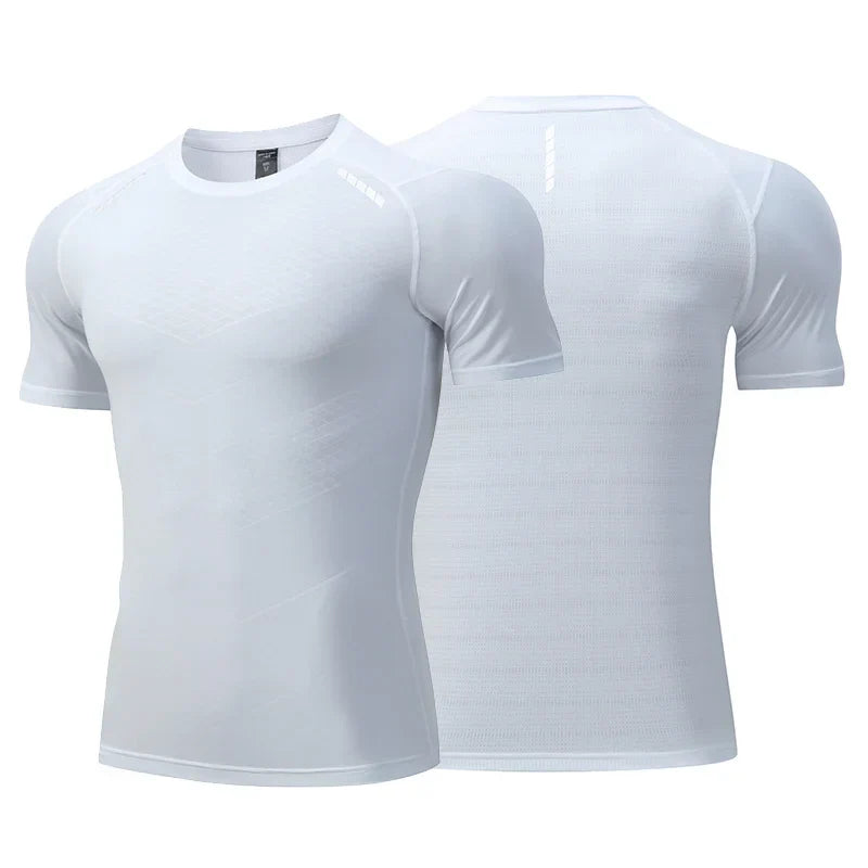 Sport T-shirt i tunn is siden för män - Rune