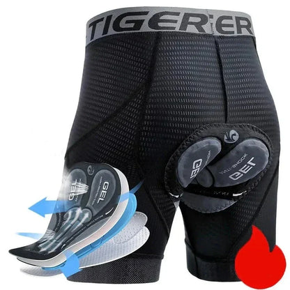 Cykelshorts i mesh som andas med gelpad - Joris