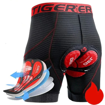 Cykelshorts i mesh som andas med gelpad - Joris