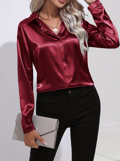 Elegant skjorta i satin - Margareta