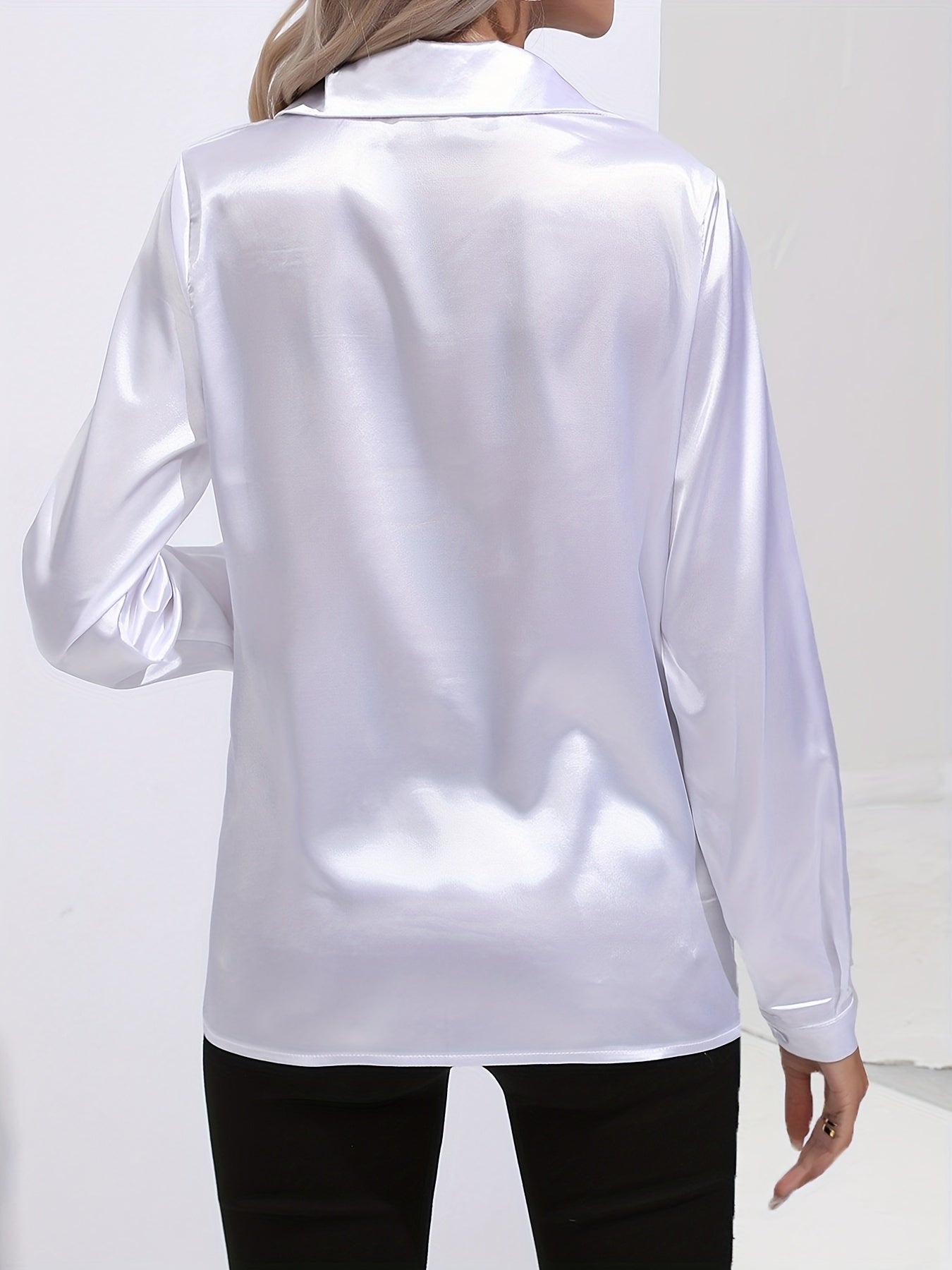 Elegant skjorta i satin - Margareta
