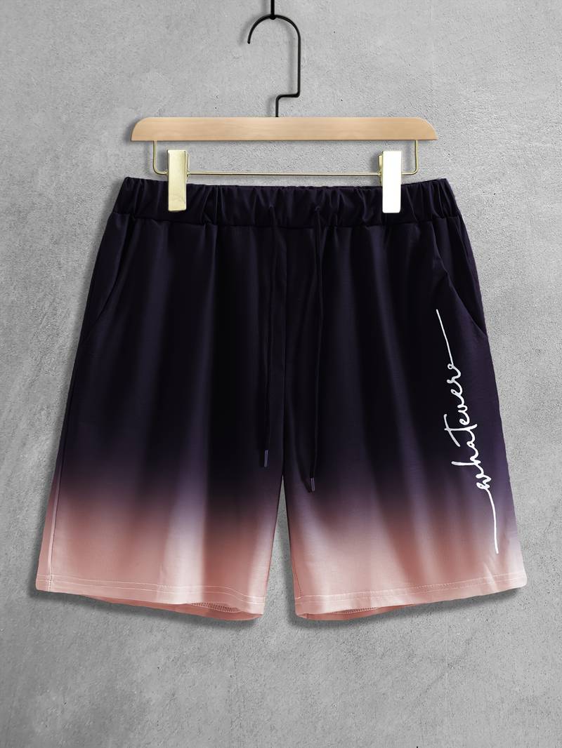 Nattblå shorts med gradientfärg - Sigvard
