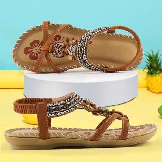 Sandaler med elastiskt band och mjuk plattform - Klara