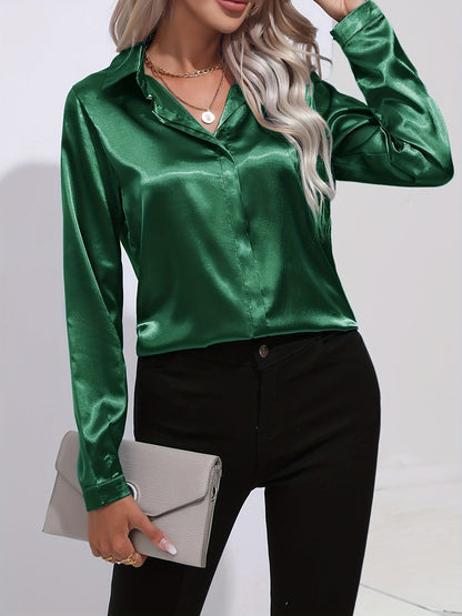 Elegant skjorta i satin - Margareta