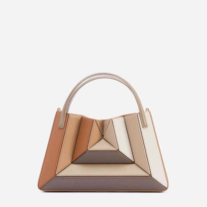 Modern handväska med geometrisk design i flera delar - Josefin