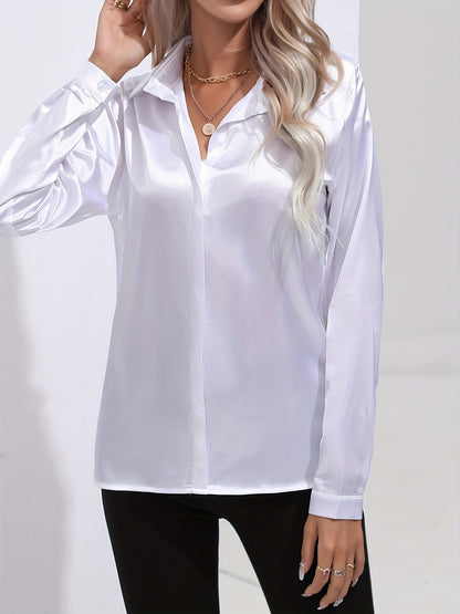 Elegant skjorta i satin - Margareta