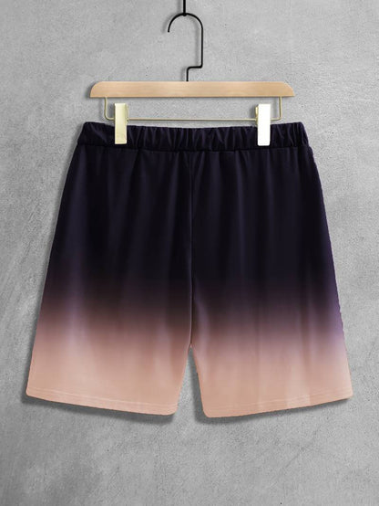 Nattblå shorts med gradientfärg - Sigvard