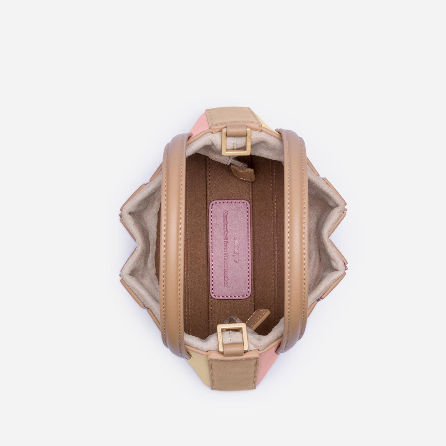 Modern handväska med geometrisk design i flera delar - Josefin