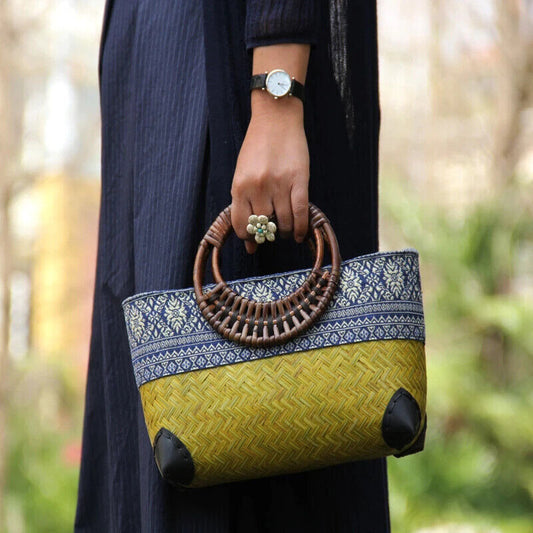 Woven Bamboo Breeze Bag - Hejdi