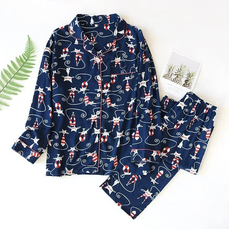 Pyjamasset för kvinnor 100 % viskos nattkläder - Birka
