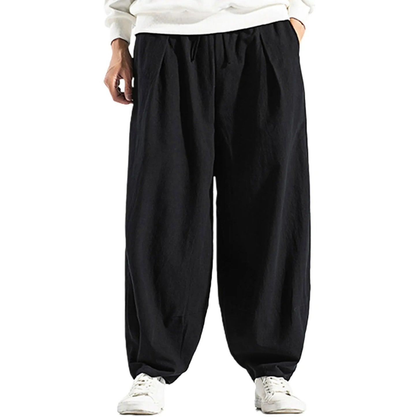Lösa yogabyxor med hög midja för män - Madelene