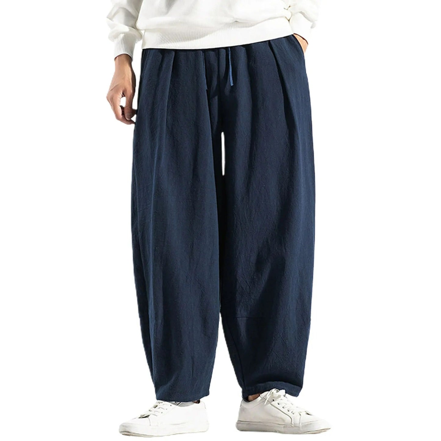 Lösa yogabyxor med hög midja för män - Madelene
