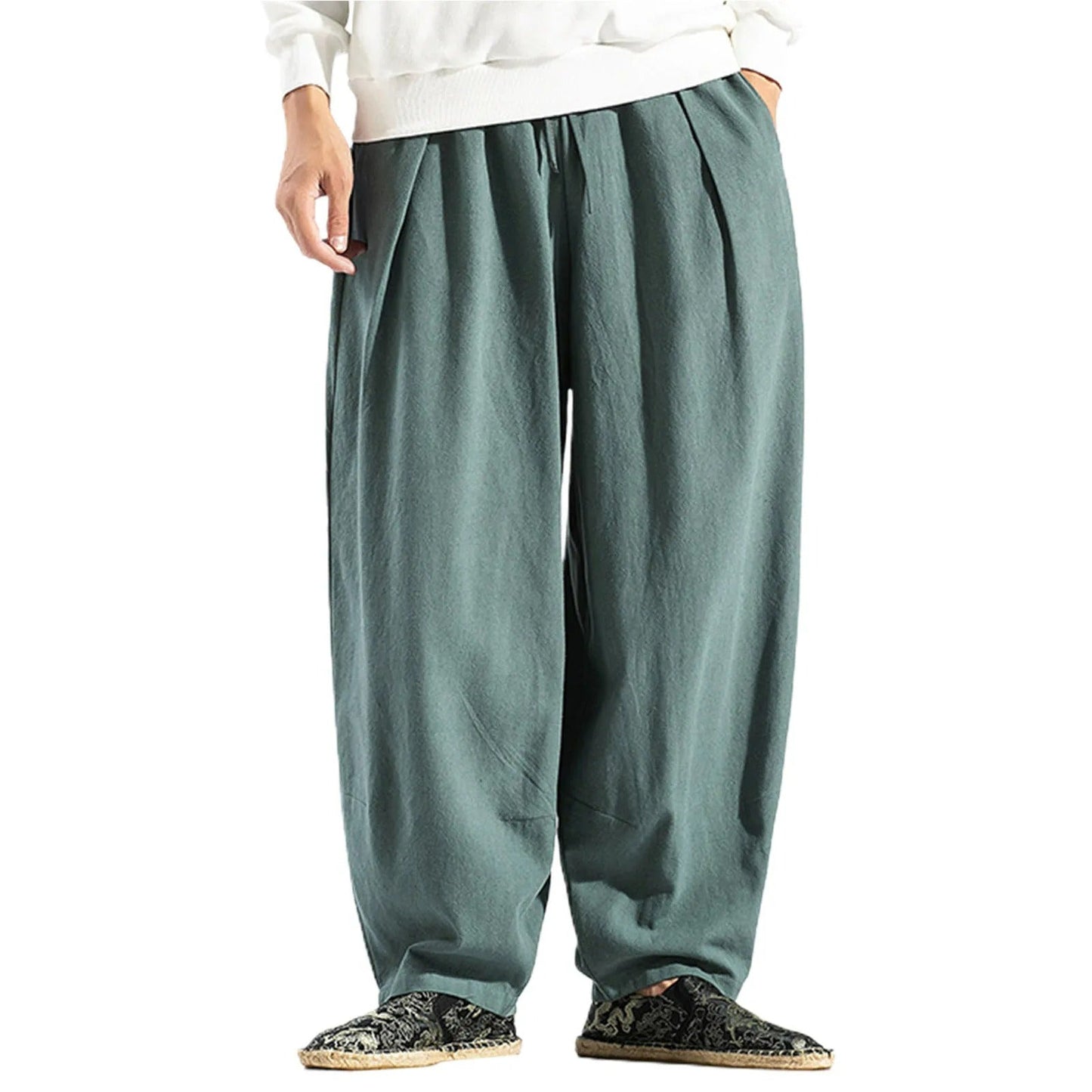 Lösa yogabyxor med hög midja för män - Madelene
