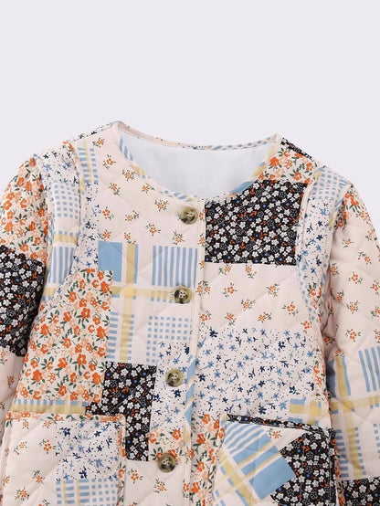 Patchwork quiltad jacka - Gunilla